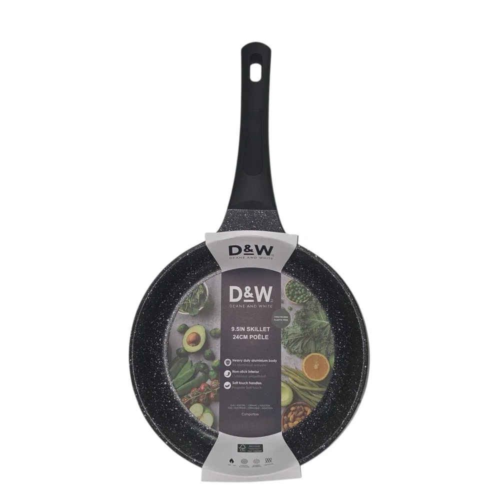 D&W‎ Deane And White Cookware 9.5in Frying Pan Skillet Nonstick Interior Black